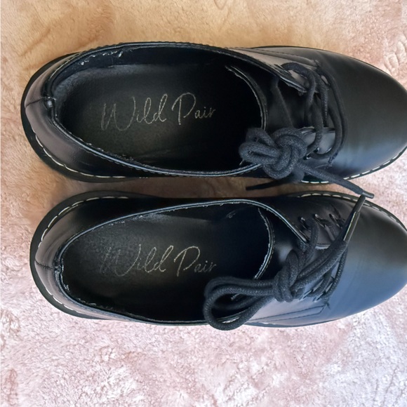 Authentick Black Oxford Shoes by Wild Pair | Chunky Lug Sole | Gothic Grunge - Picture 7 of 7